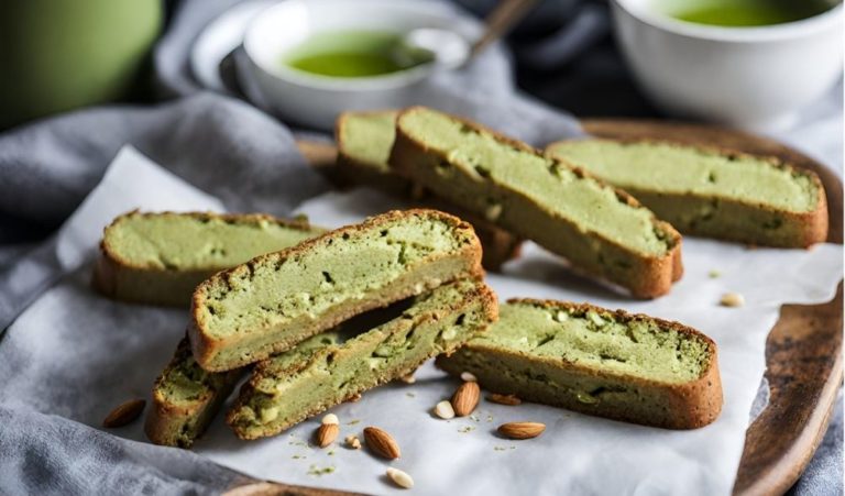 matcha mandula biscotti recept