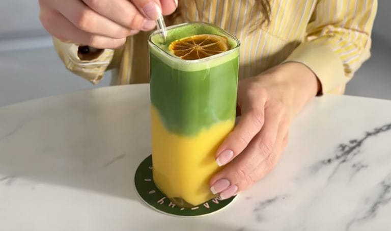 fagyasztott mangos matcha recept