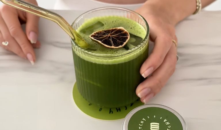 lime matcha tonik recept